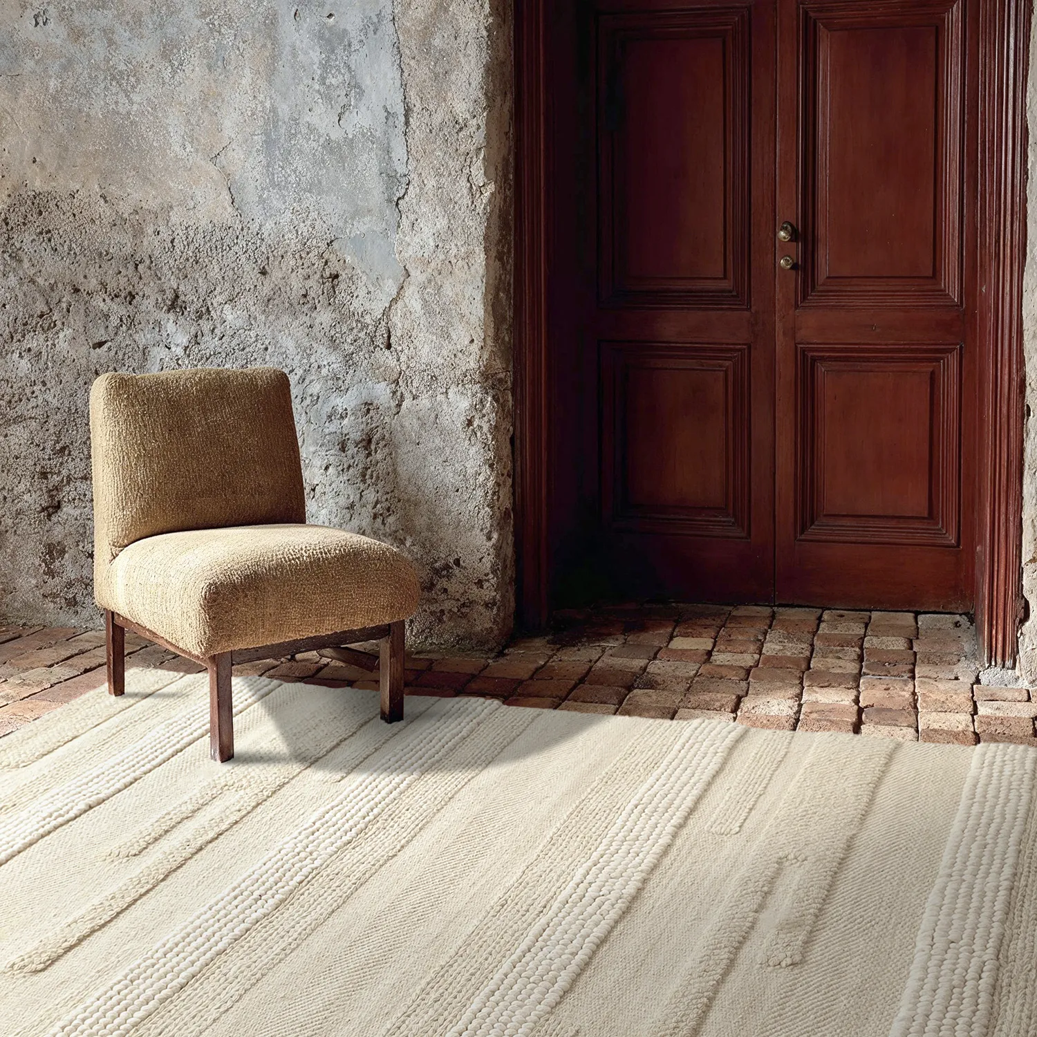 Tapete de lã - Almaty (creme)