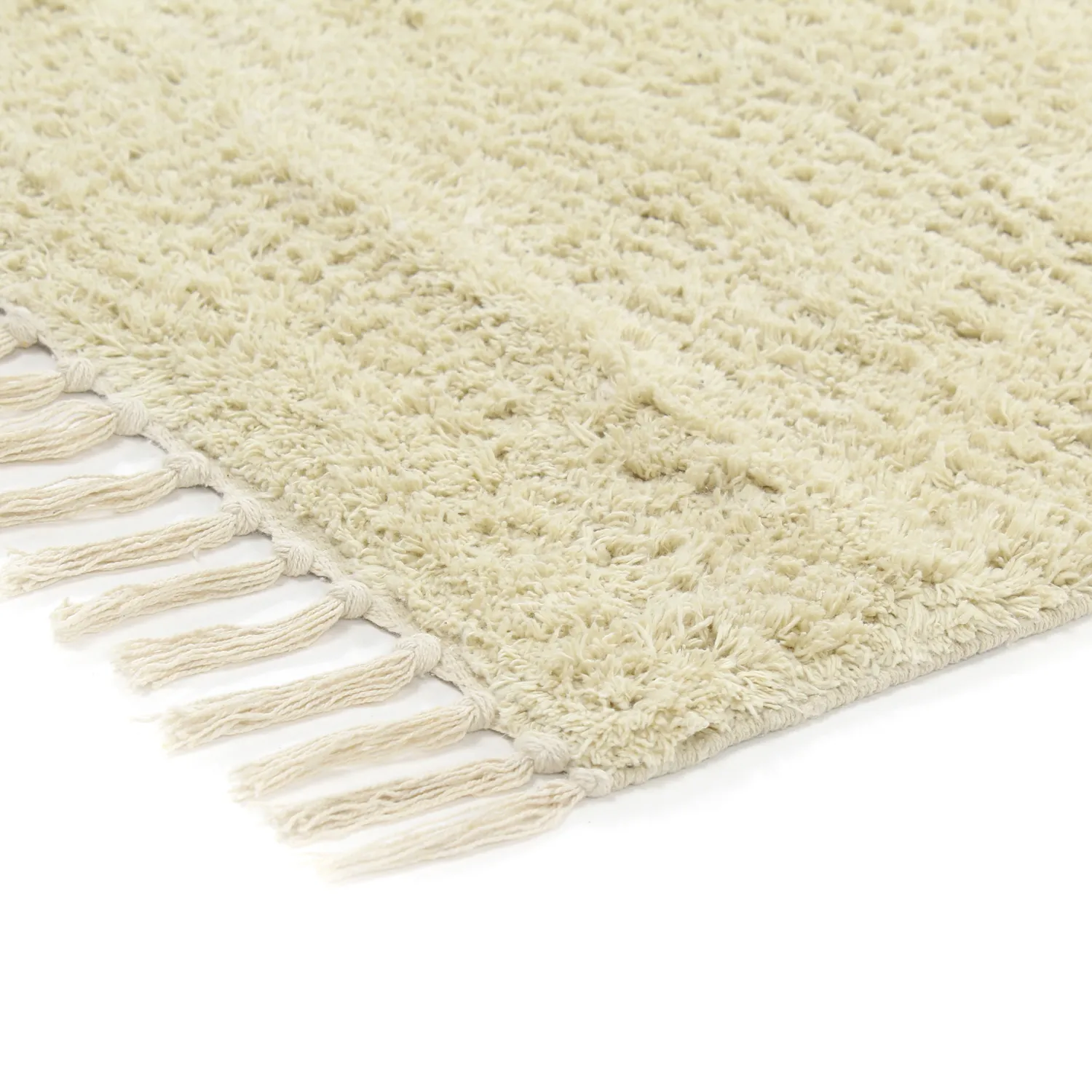 Tapetes felpudos - Amira Natural Cotton Shaggy (bege/roxo)