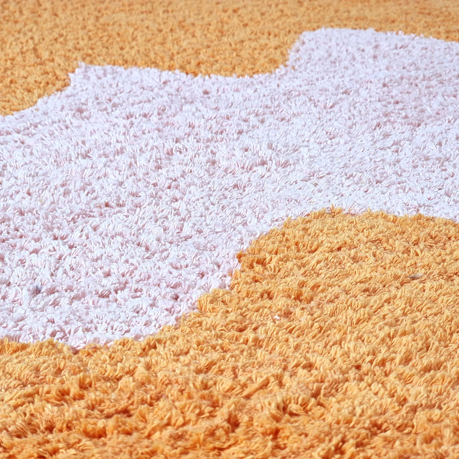 Tapetes felpudos - Amira Natural Cotton Shaggy (laranja/rosa)