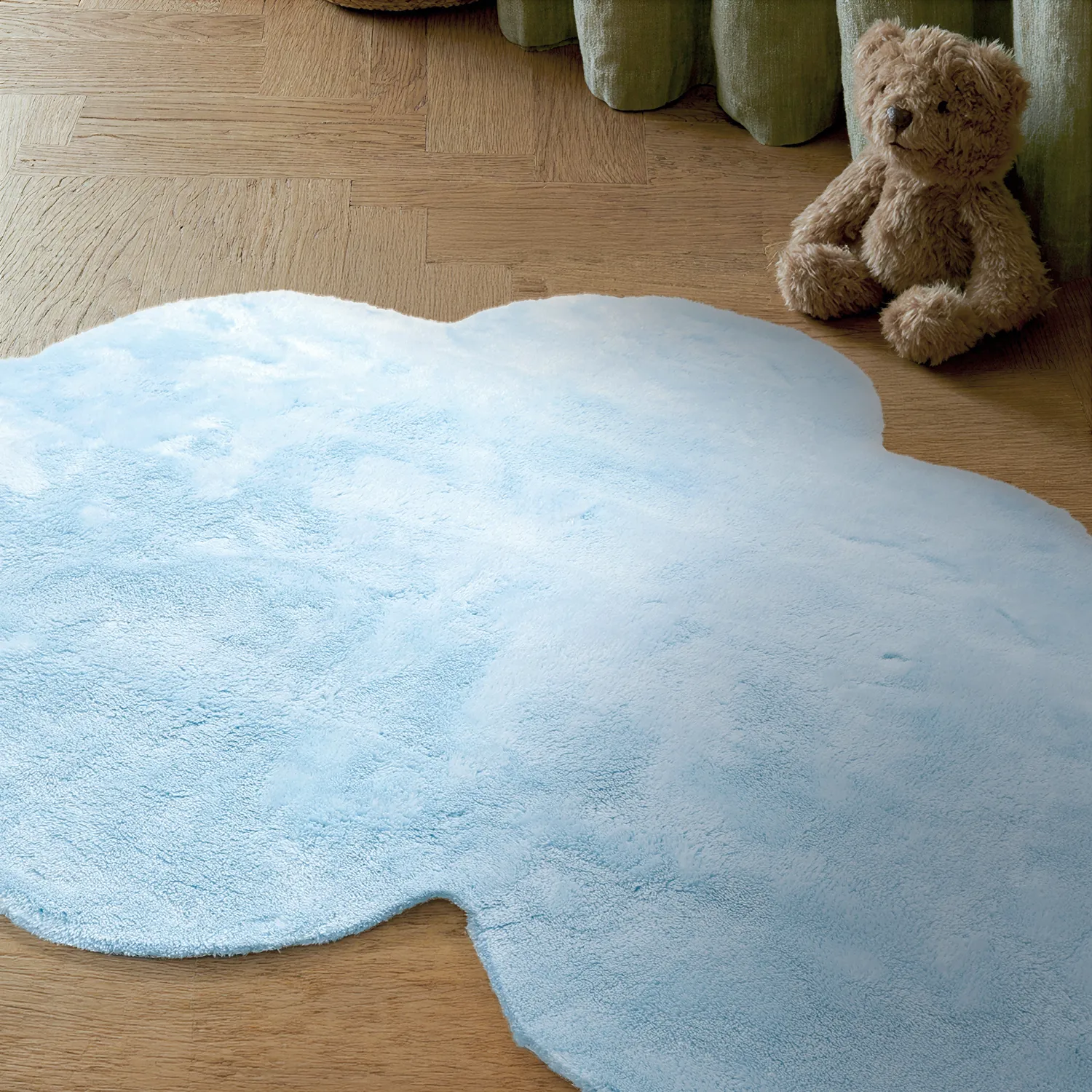 Tapete Infantil - Aranga Super Soft Cloud (azul claro)