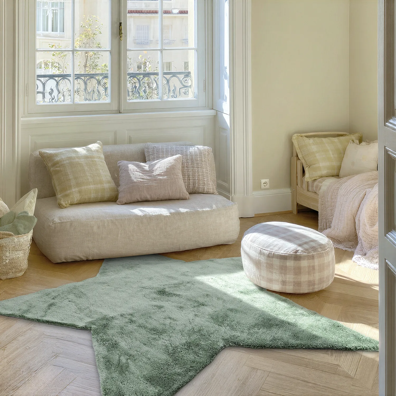 Tapete Infantil - Aranga Super Soft Star (verde)