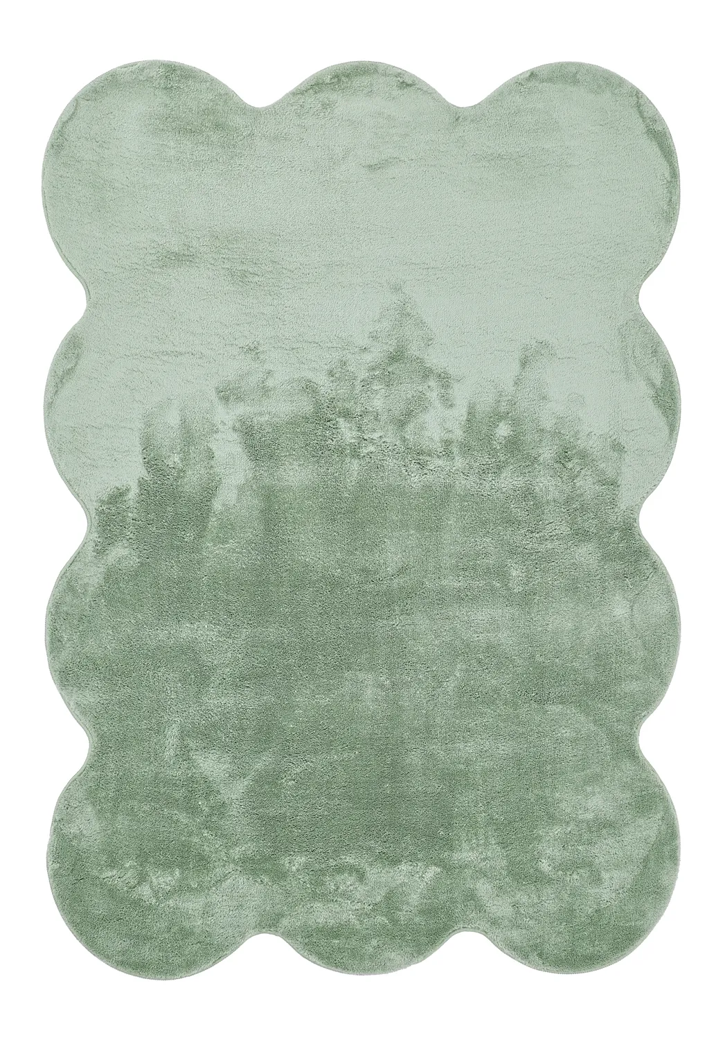 Tapete shaggy ondulado - Aranga Super Soft Fur (verde)