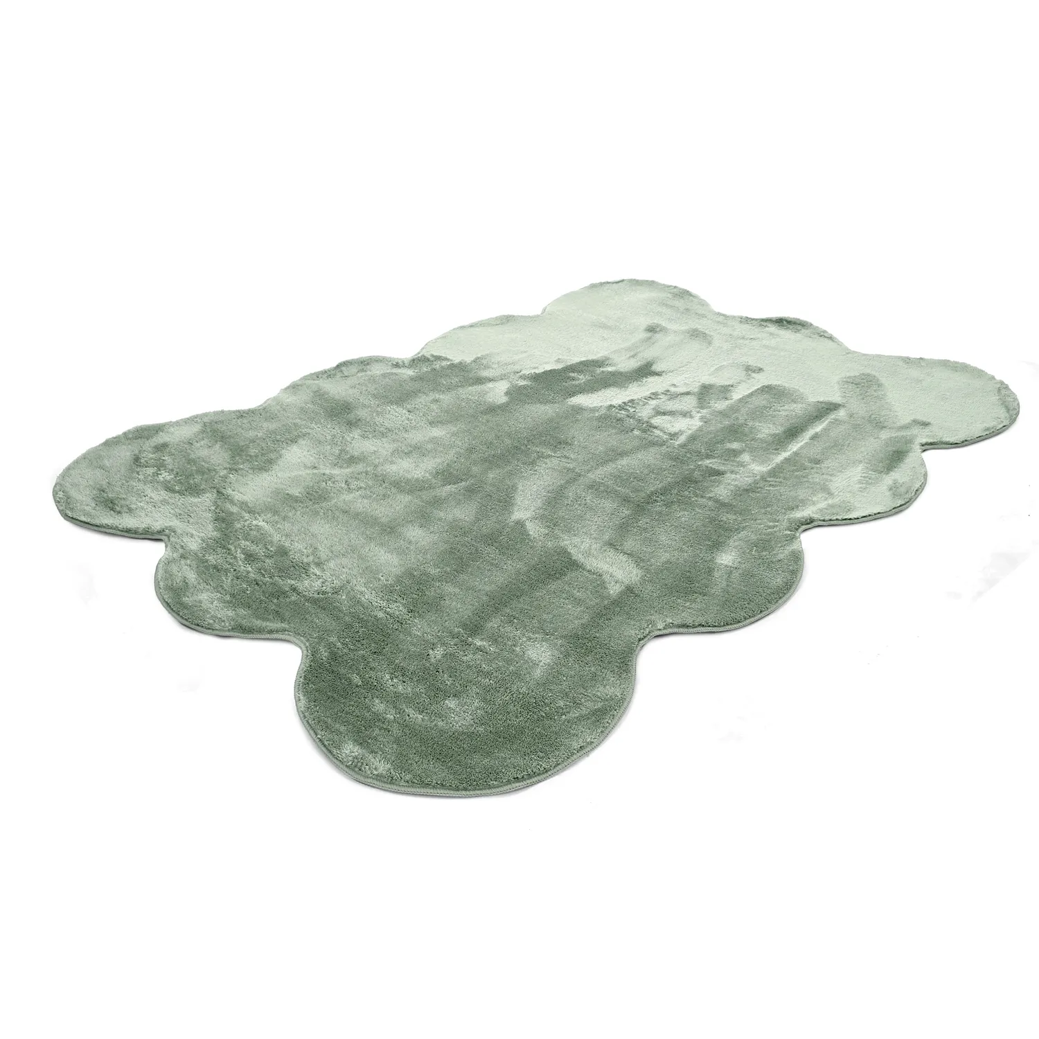 Tapete shaggy ondulado - Aranga Super Soft Fur (verde)