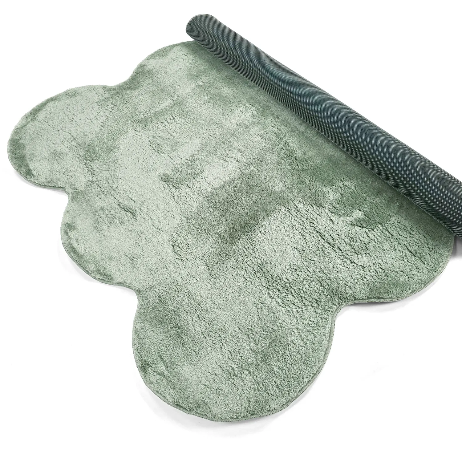 Tapete shaggy ondulado - Aranga Super Soft Fur (verde)