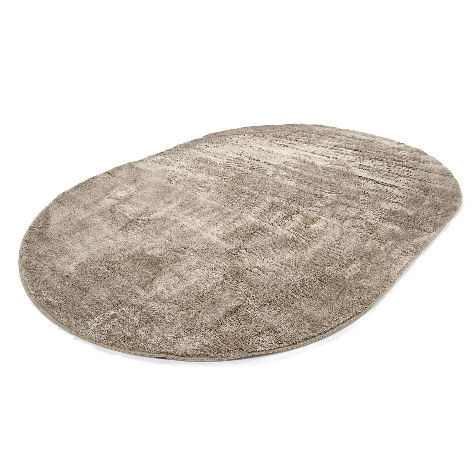 Tapete shaggy oval - Aranga Super Soft Fur (marrom)
