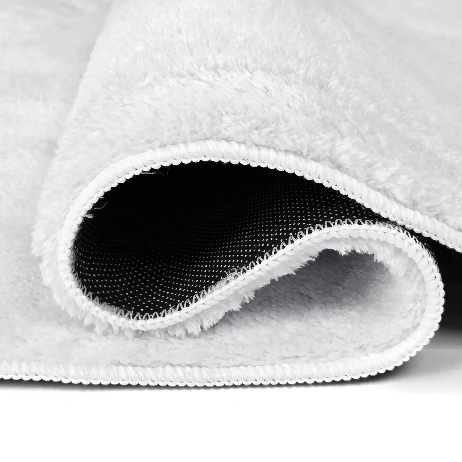 Tapete shaggy oval - Aranga Super Soft Fur (branco)