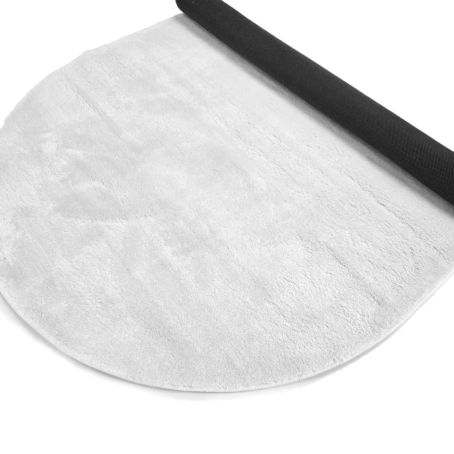 Tapete shaggy oval - Aranga Super Soft Fur (branco)