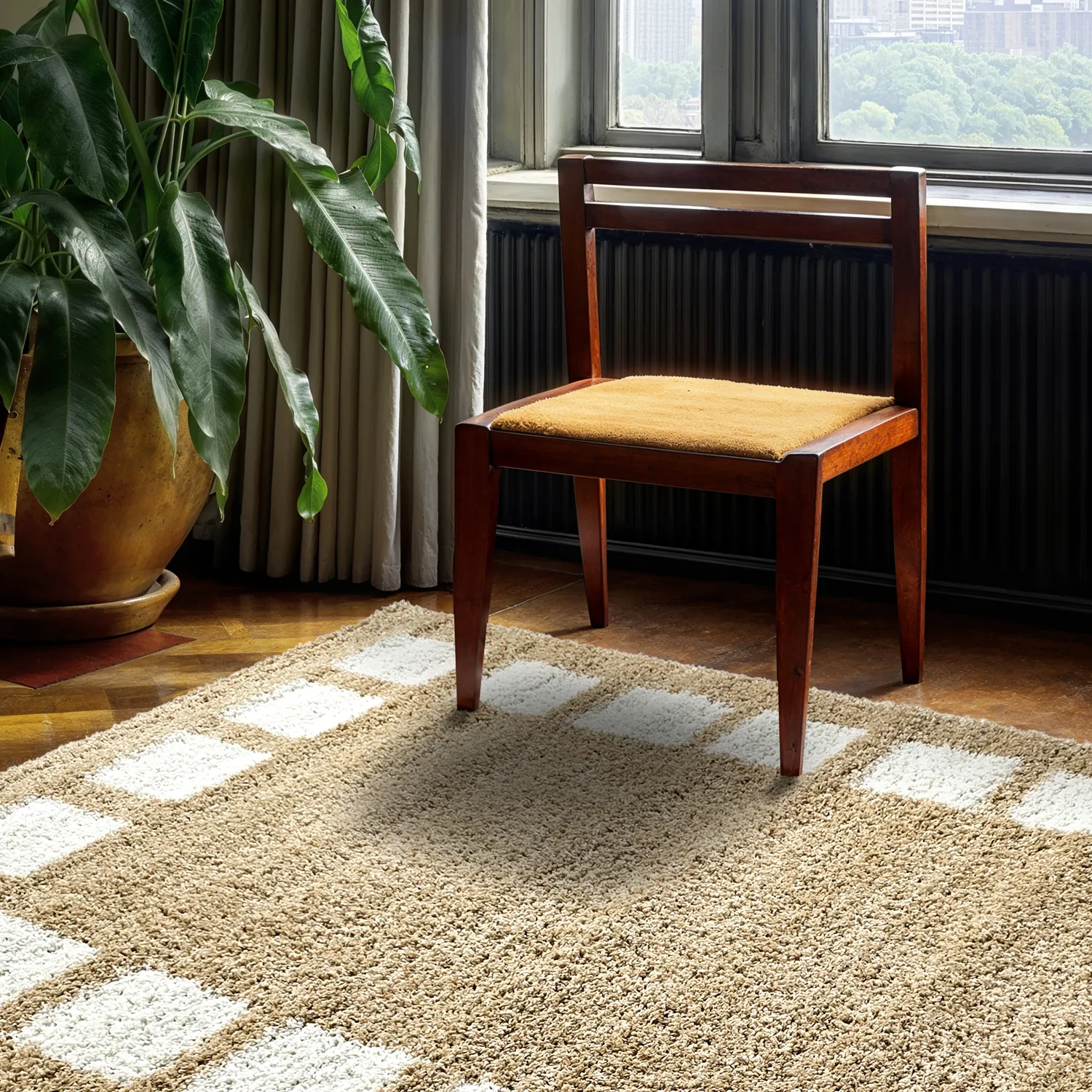 Tapetes felpudos - Asilah (bege/branco)