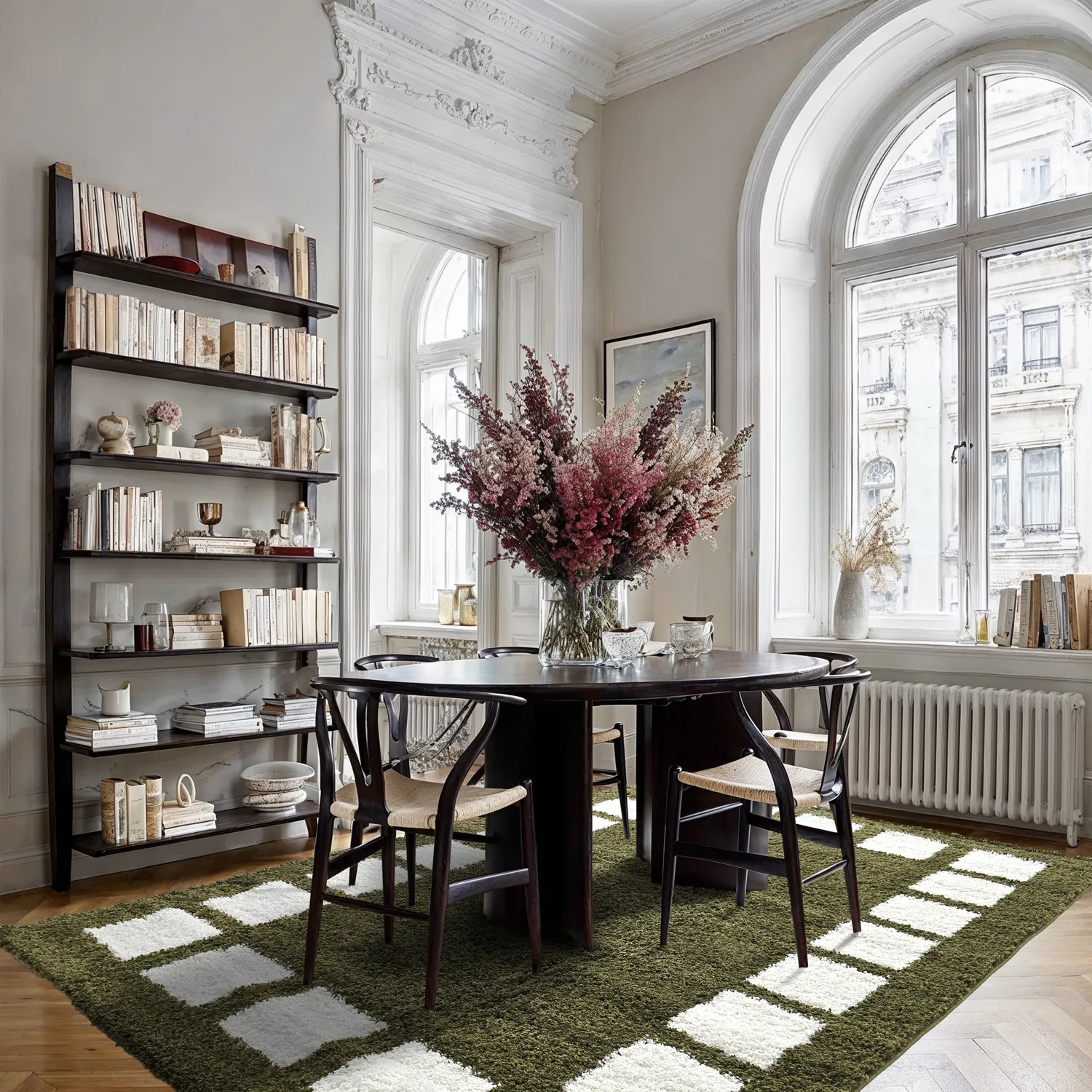 Tapetes felpudos - Asilah (verde/branco)