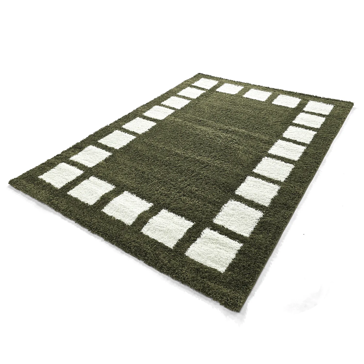 Tapetes felpudos - Asilah (verde/branco)