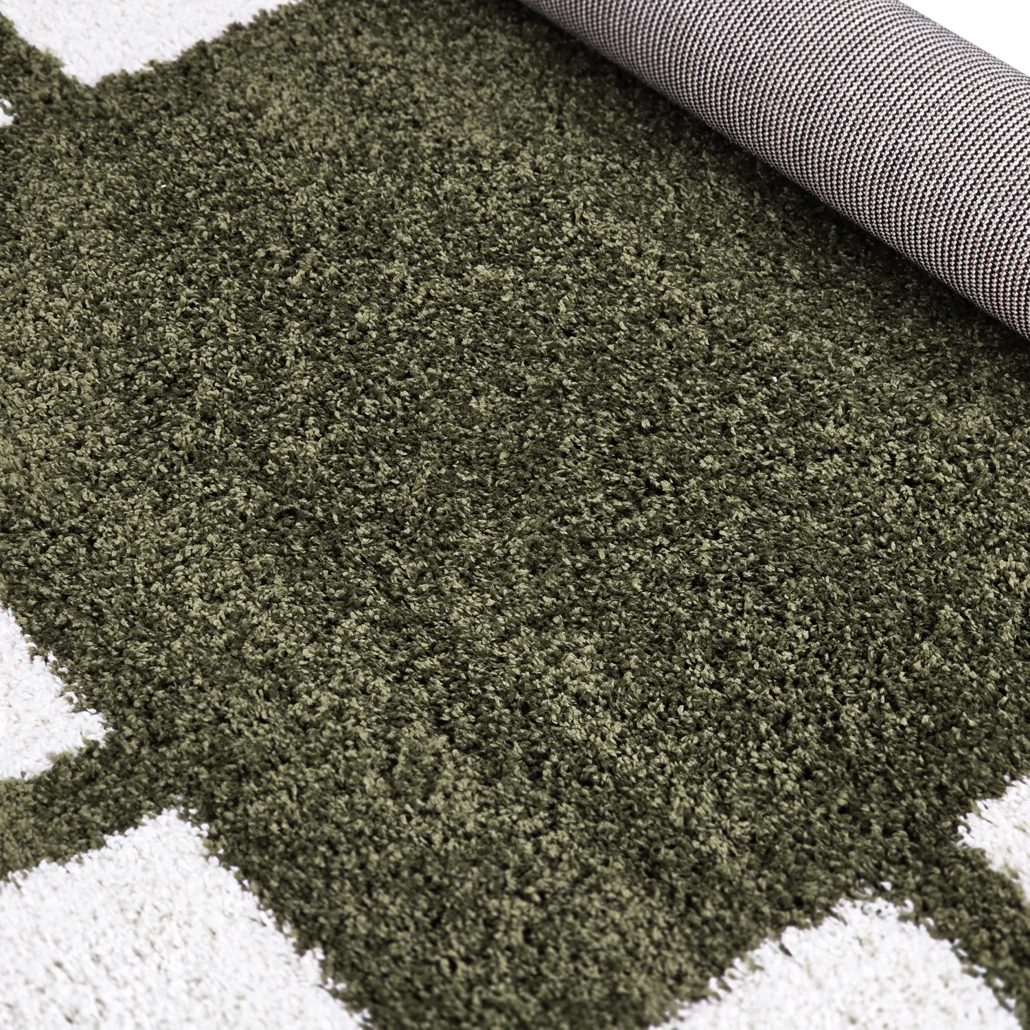 Tapetes felpudos - Asilah (verde/branco)