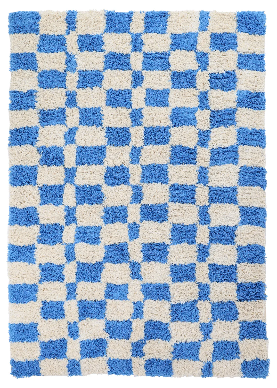 Tapetes felpudos - Atrani Natural Cotton Shaggy (azul)
