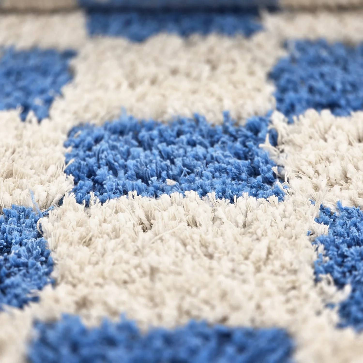 Tapetes felpudos - Atrani Natural Cotton Shaggy (azul)