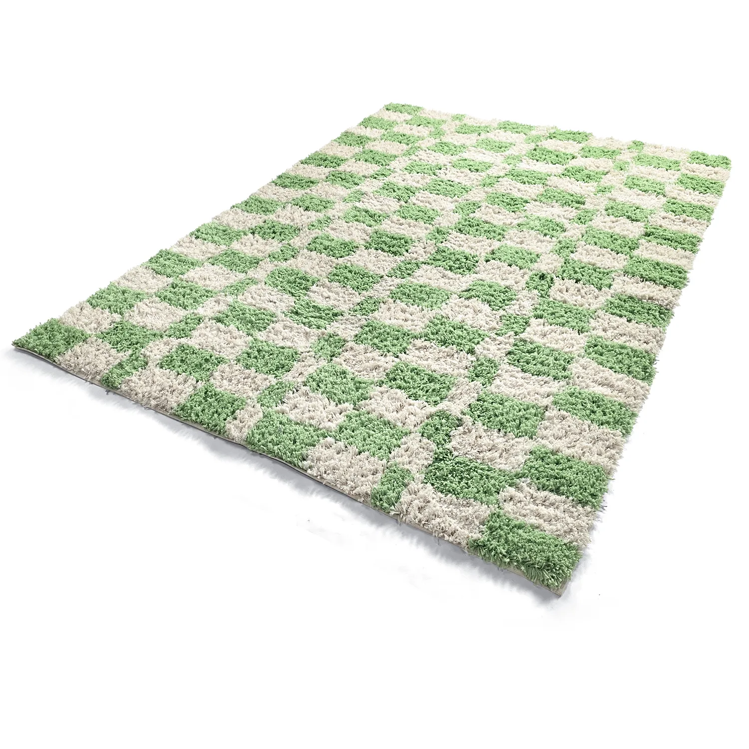 Tapetes felpudos - Atrani Natural Cotton Shaggy (verde)