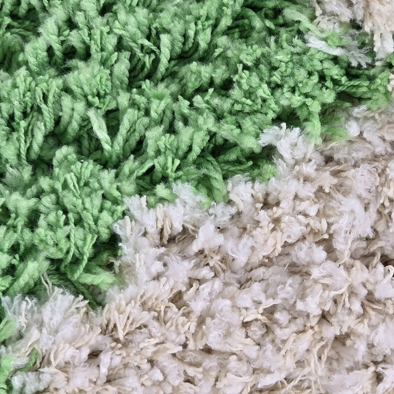 Tapetes felpudos - Atrani Natural Cotton Shaggy (verde)
