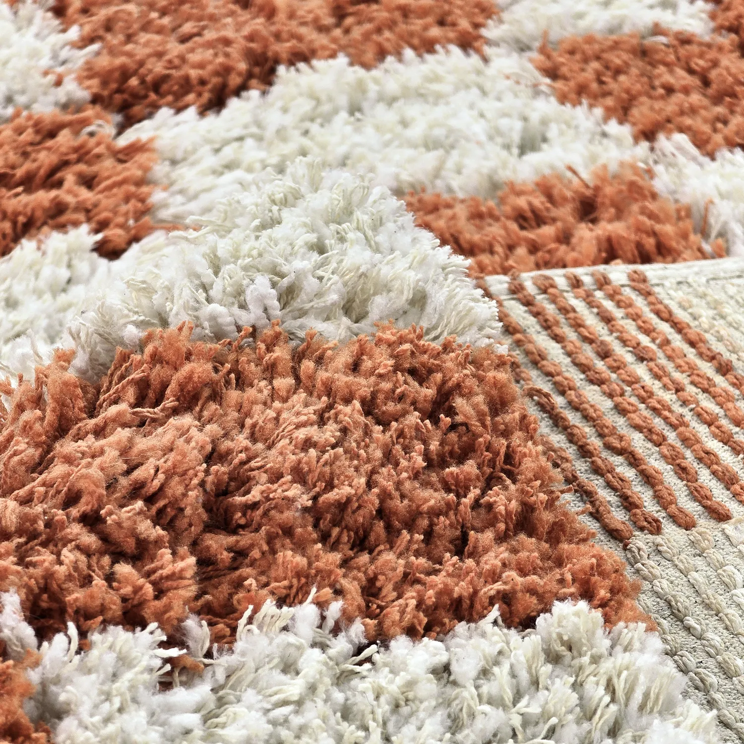 Tapetes felpudos - Atrani Natural Cotton Shaggy (laranja)