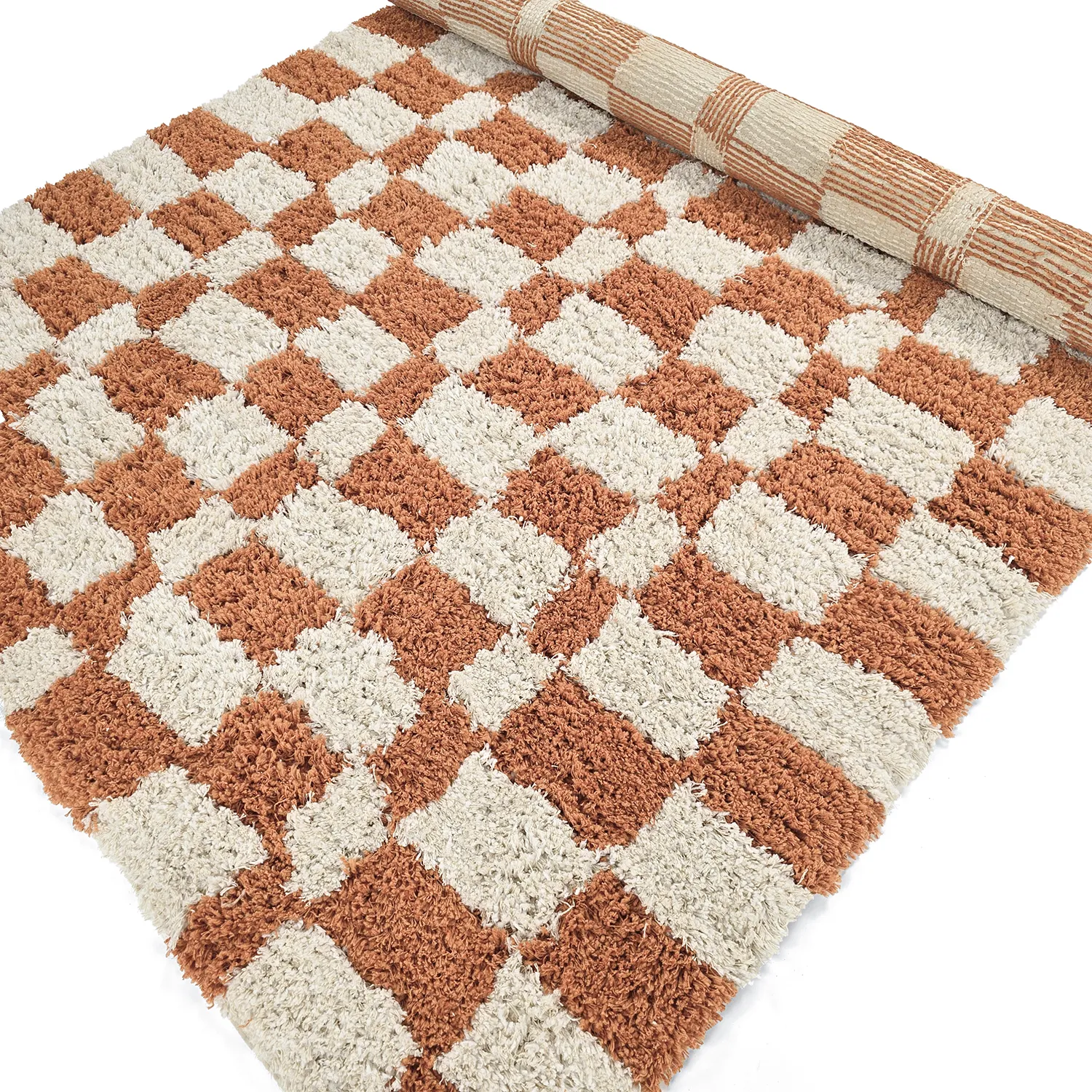 Tapetes felpudos - Atrani Natural Cotton Shaggy (laranja)