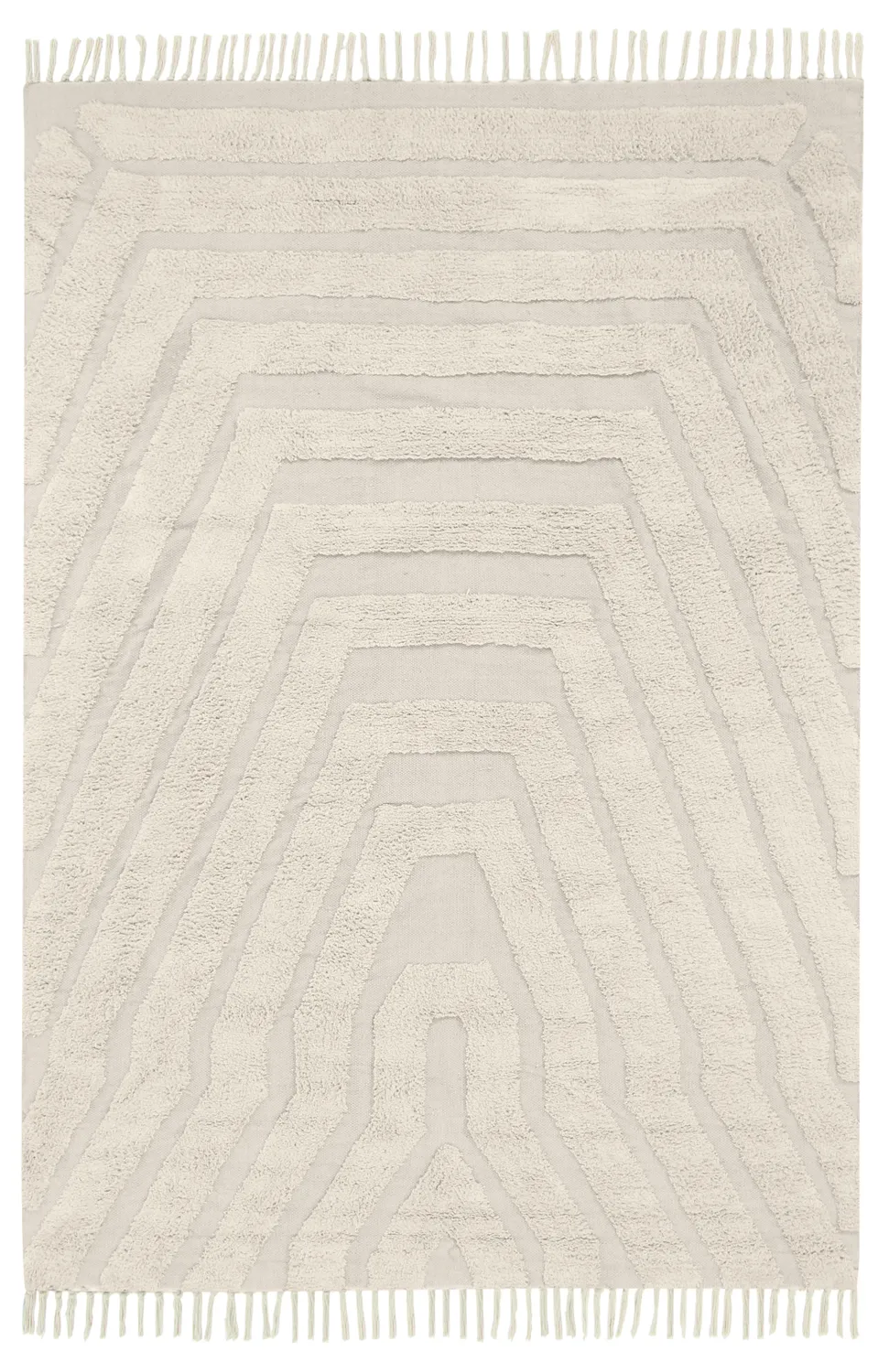 Tapetes felpudos - Callista Natural Cotton Shaggy (bege)