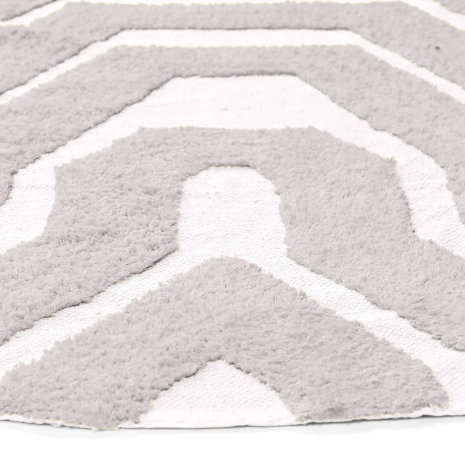 Tapete redondo - Callista Natural Cotton Shaggy (taupe)