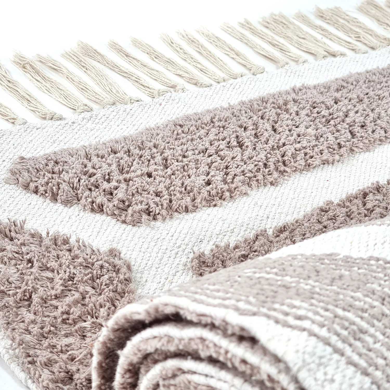 Tapetes felpudos - Callista Natural Cotton Shaggy (taupe)