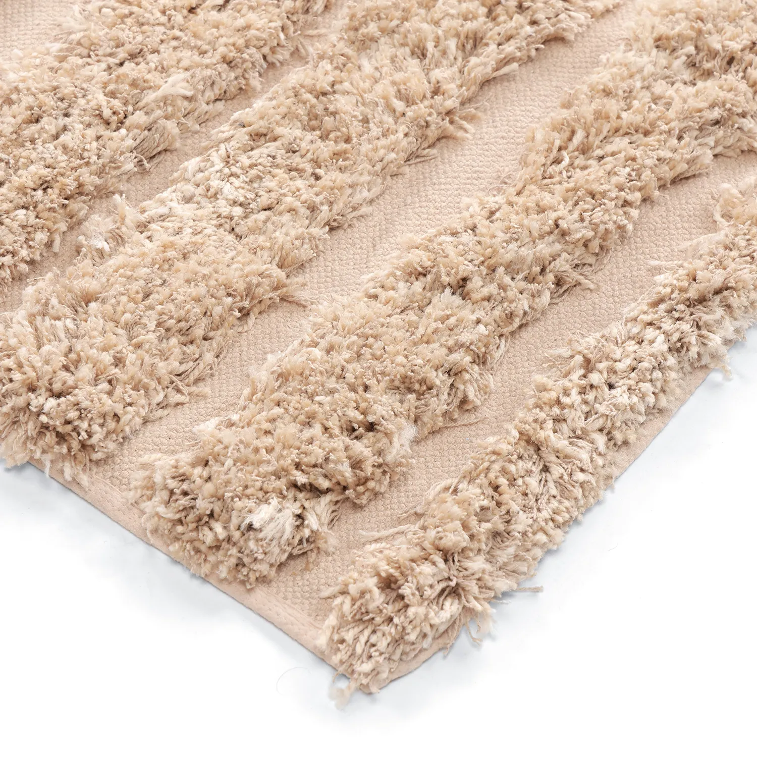 Tapetes felpudos - Cazorla Natural Cotton Shaggy (bege)
