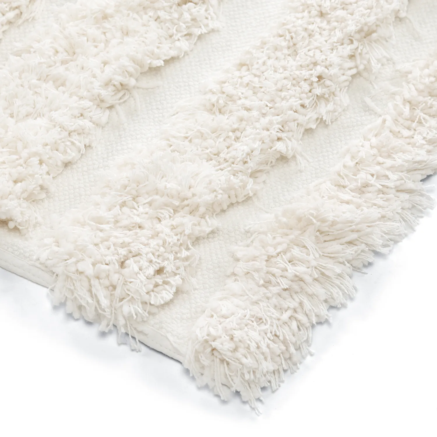 Tapetes felpudos - Cazorla Natural Cotton Shaggy (off white)