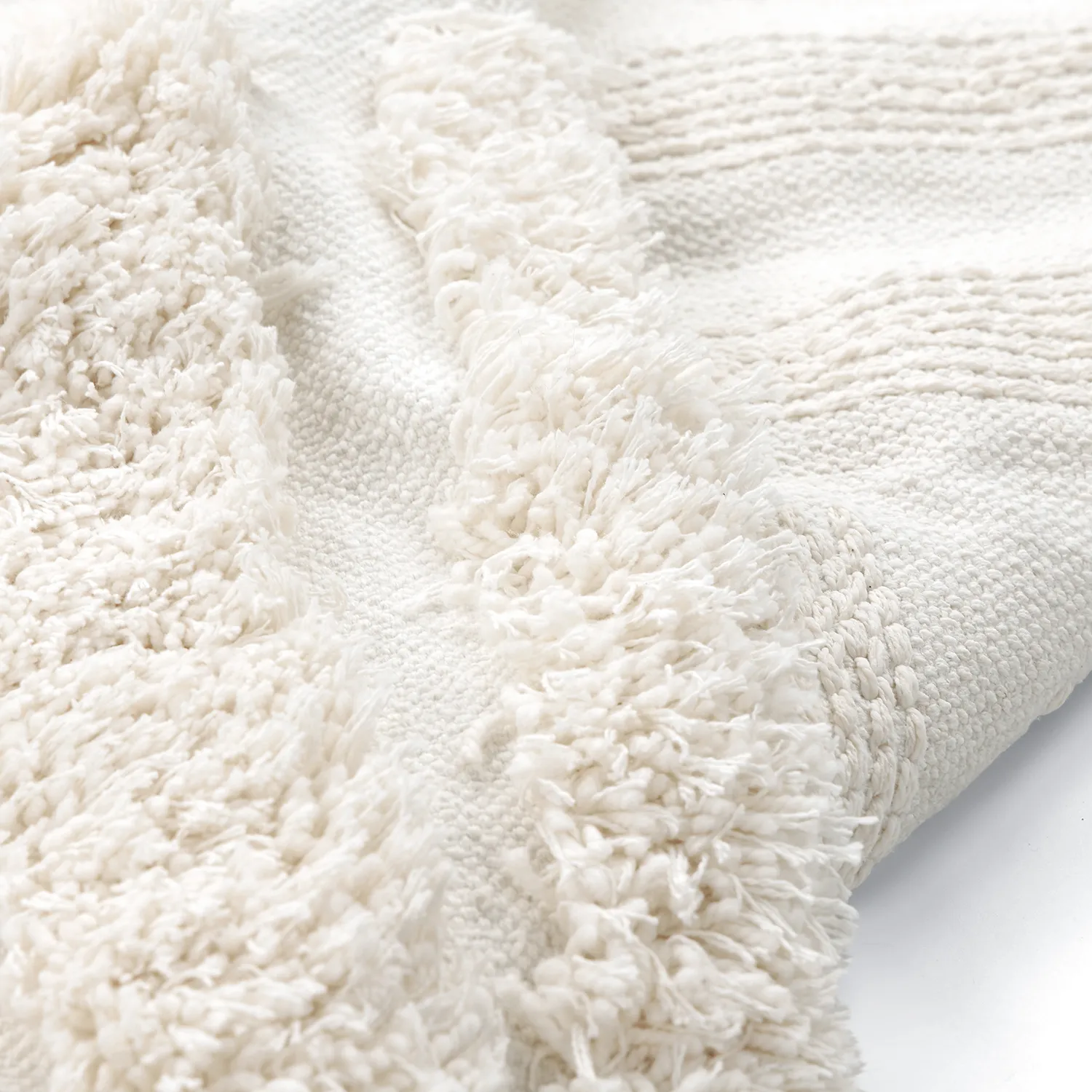 Tapetes felpudos - Cazorla Natural Cotton Shaggy (off white)