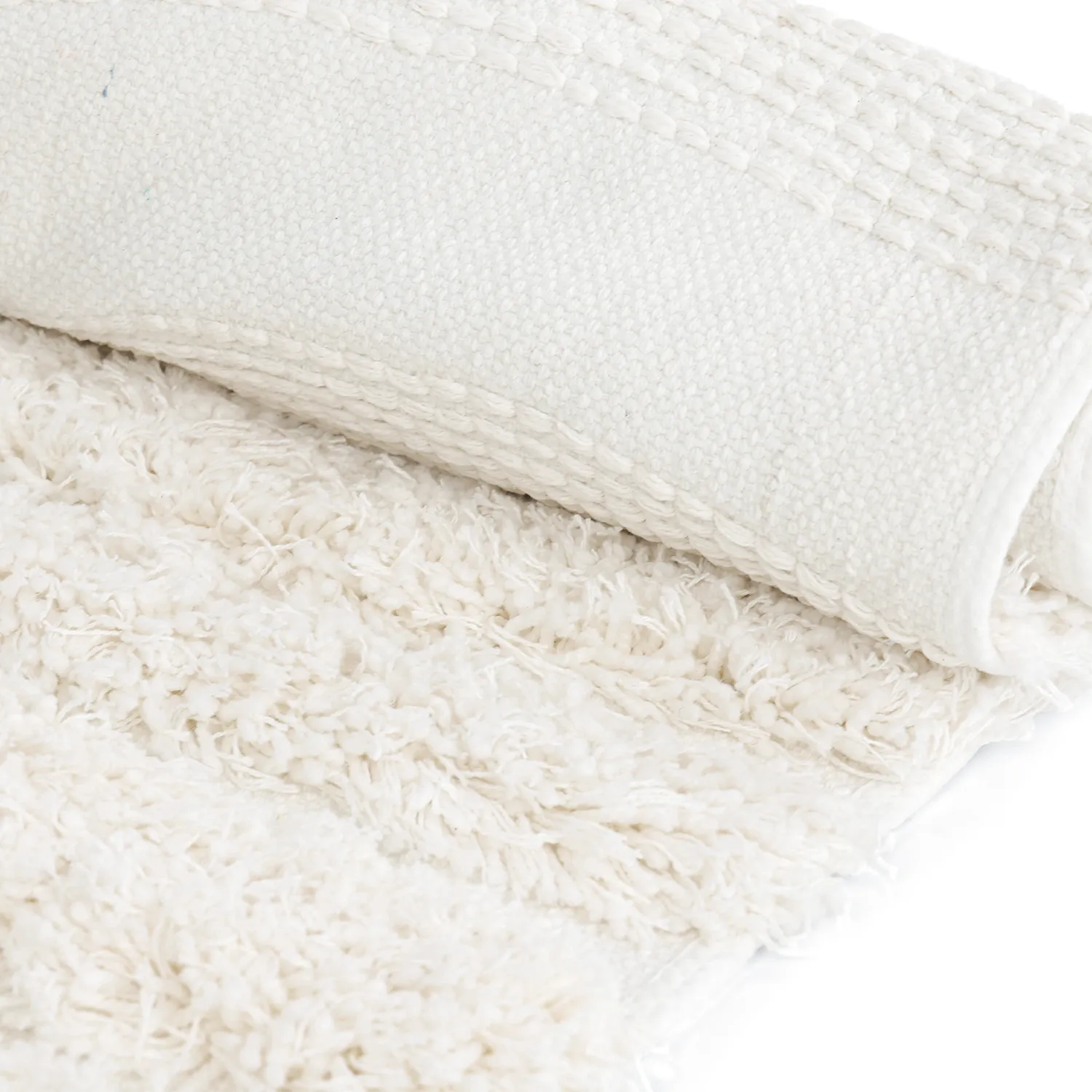 Tapetes felpudos - Cazorla Natural Cotton Shaggy (off white)