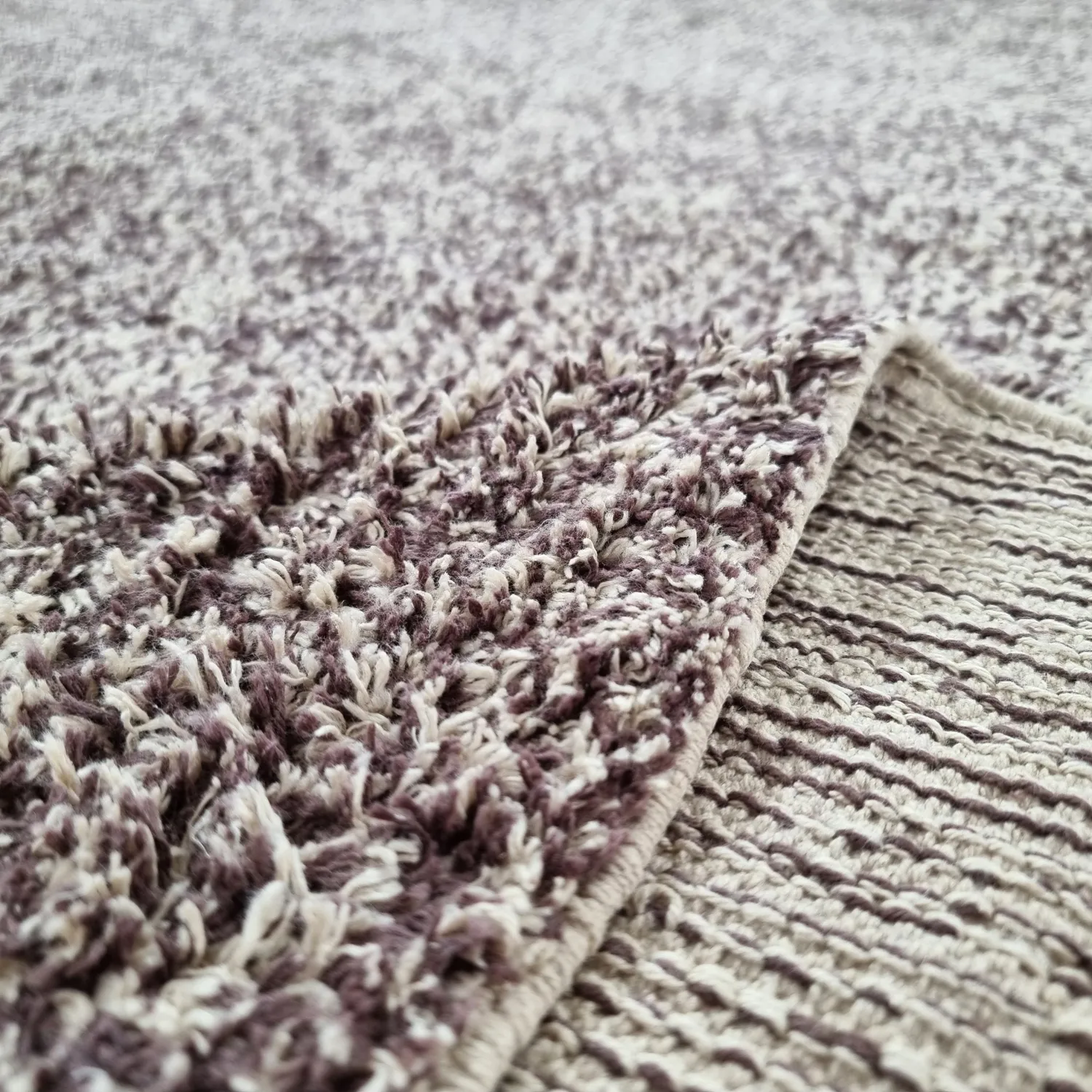 Tapetes felpudos - Celina Natural Cotton Shaggy (bege/marrom)