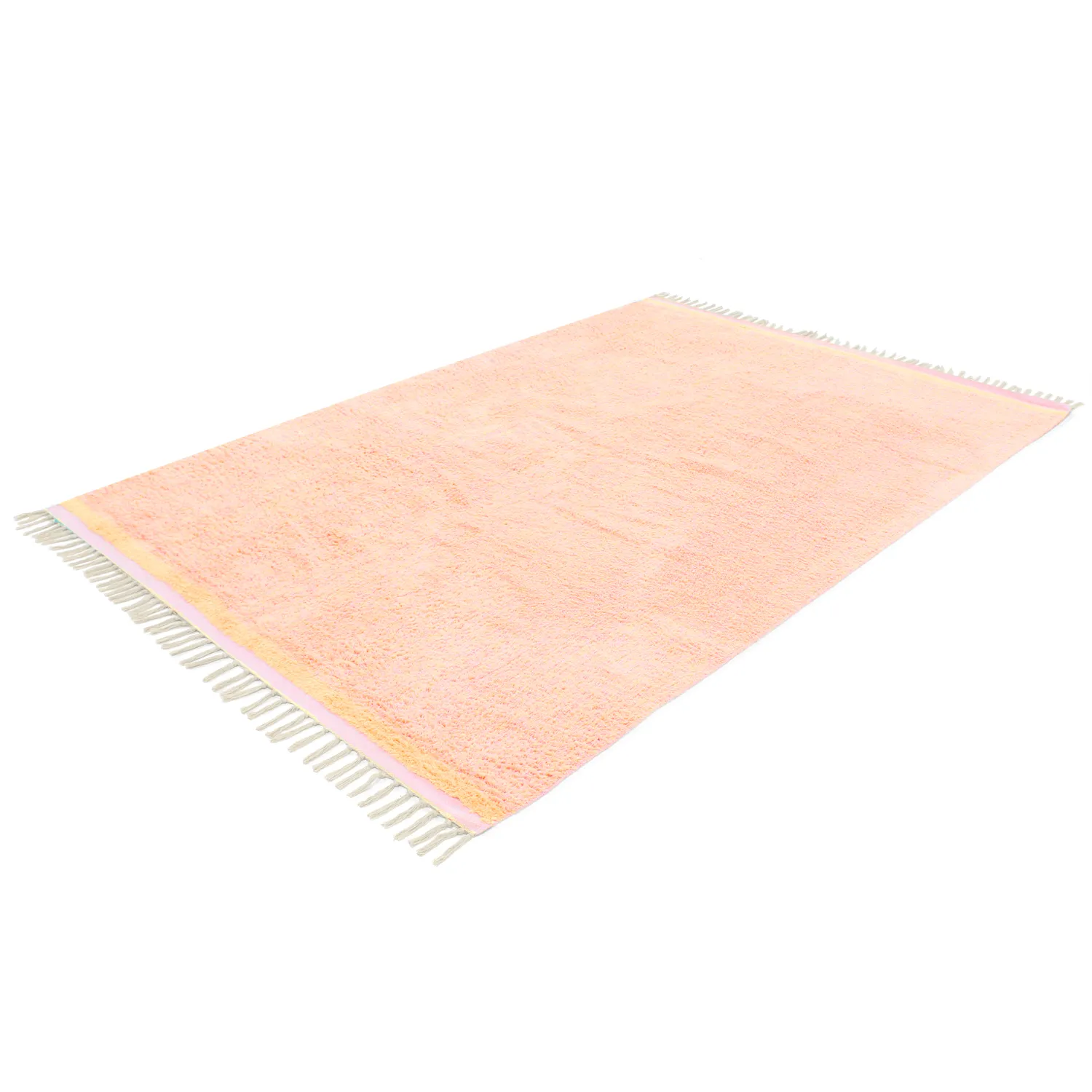 Tapetes felpudos - Celina Natural Cotton Shaggy (rosa/bege)