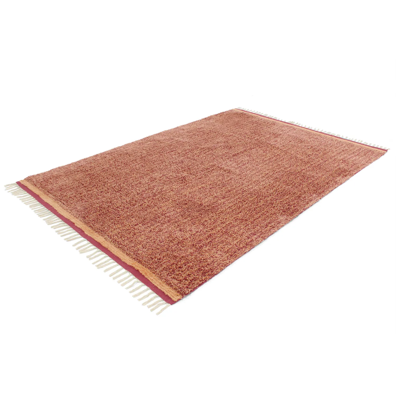 Tapetes felpudos - Celina Natural Cotton Shaggy (vermelho)