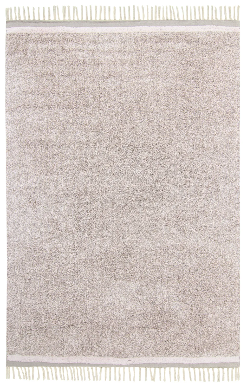 Tapetes felpudos - Celina Natural Cotton Shaggy (taupe/lavanda)