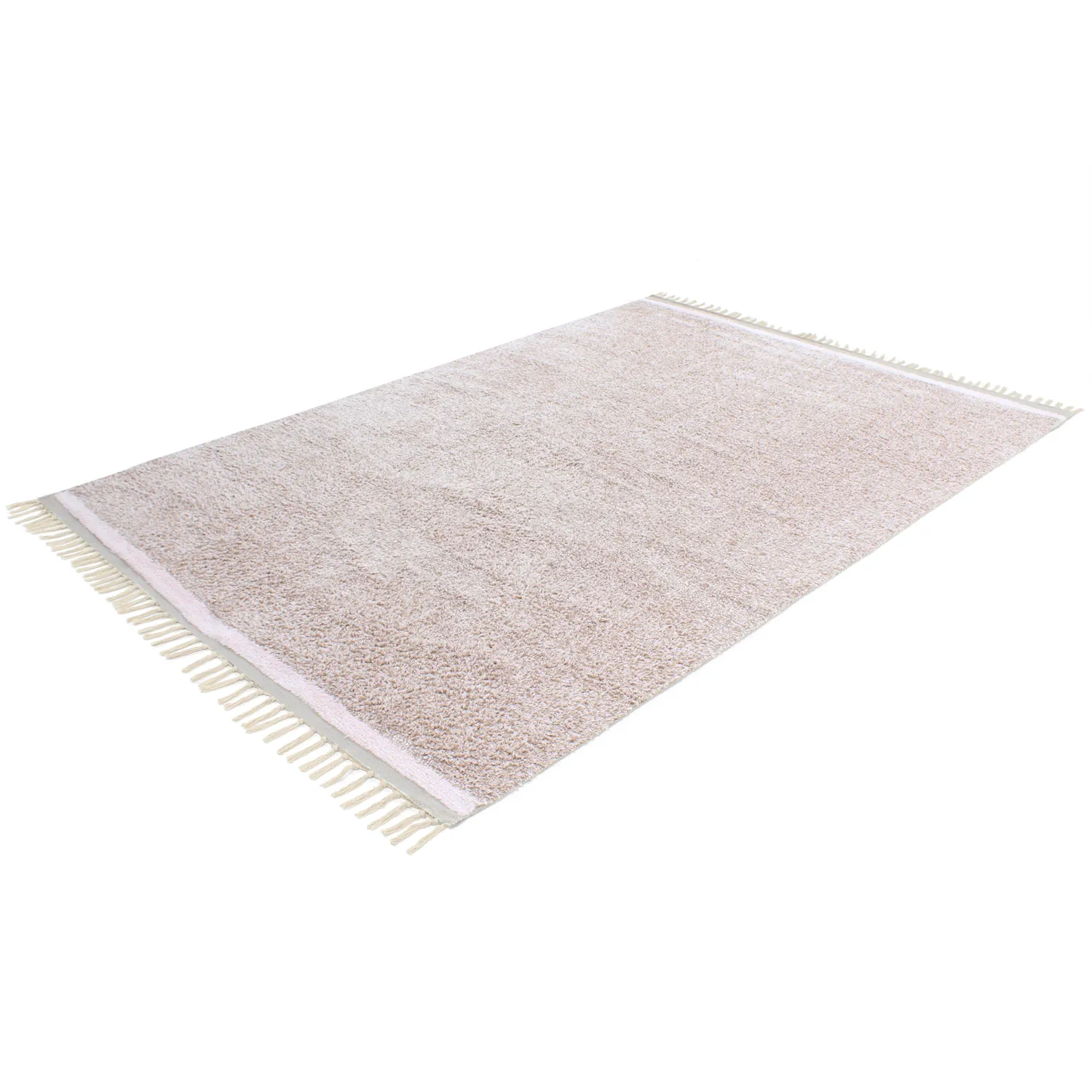 Tapetes felpudos - Celina Natural Cotton Shaggy (taupe/lavanda)