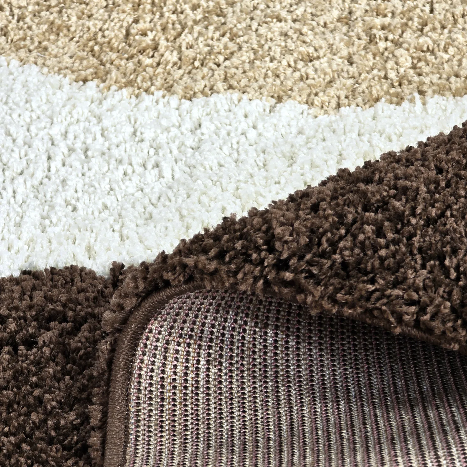 Tapetes felpudos - Chiniot (marrom/bege/branco)