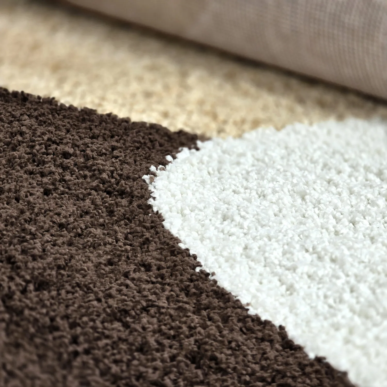 Tapetes felpudos - Chiniot (marrom/bege/branco)