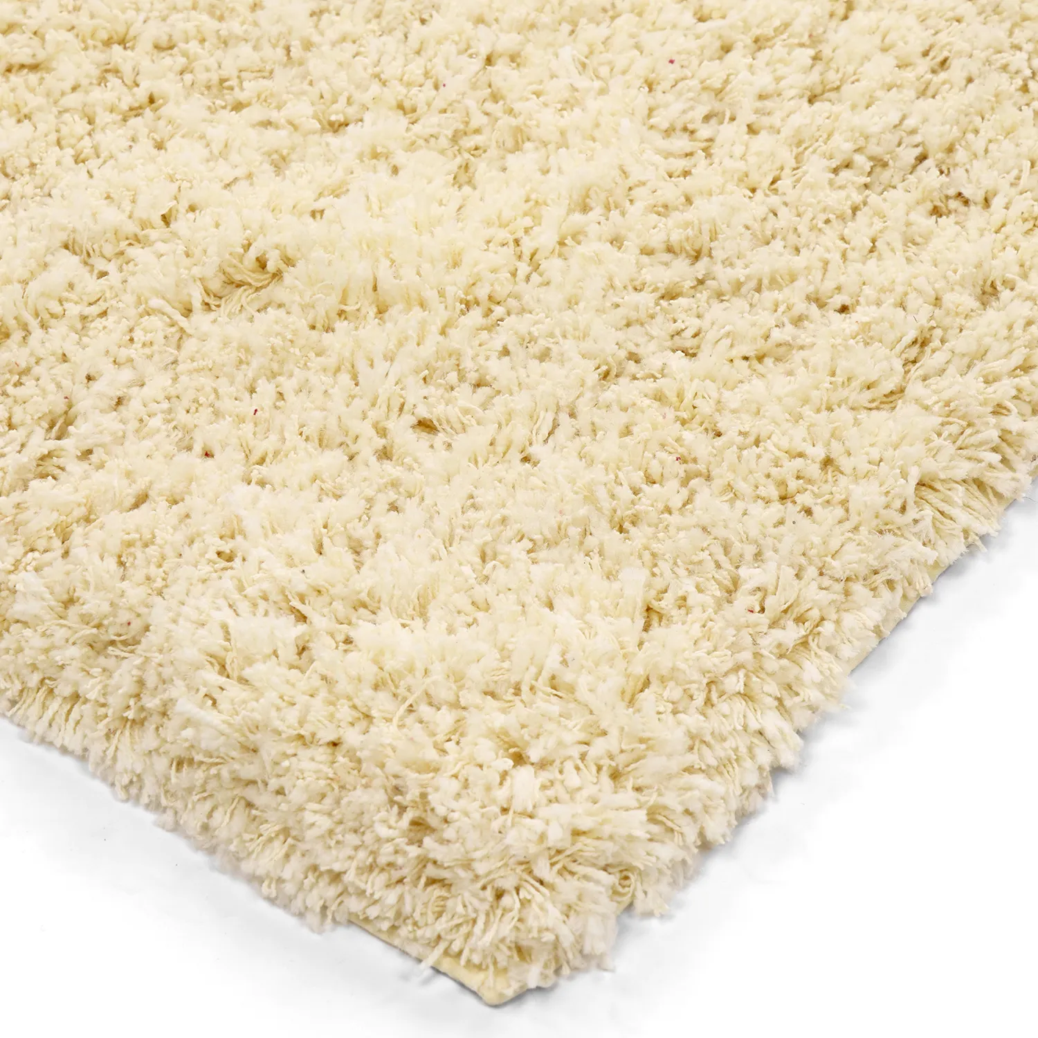 Tapetes felpudos - Combarro Solid Cotton Shaggy (amarelo claro)