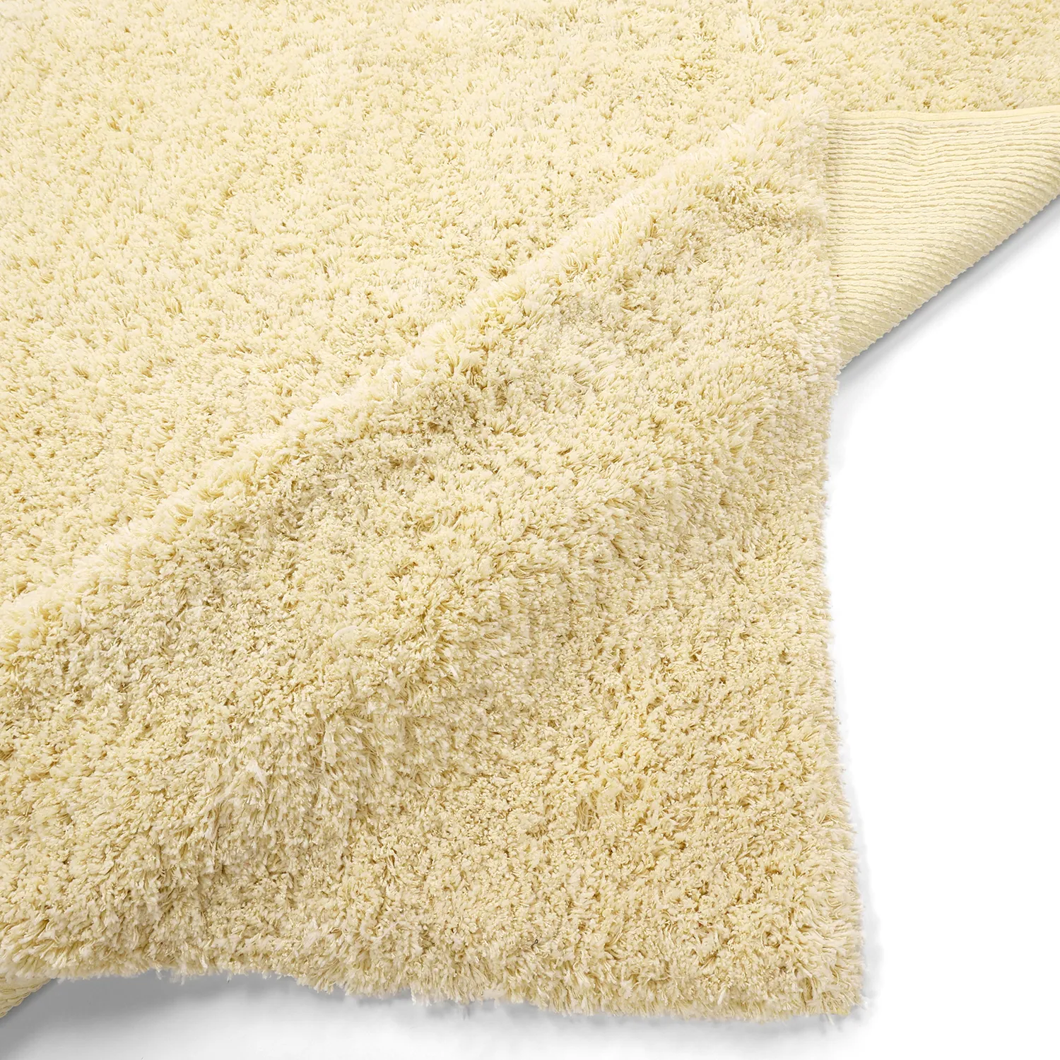 Tapetes felpudos - Combarro Solid Cotton Shaggy (amarelo claro)