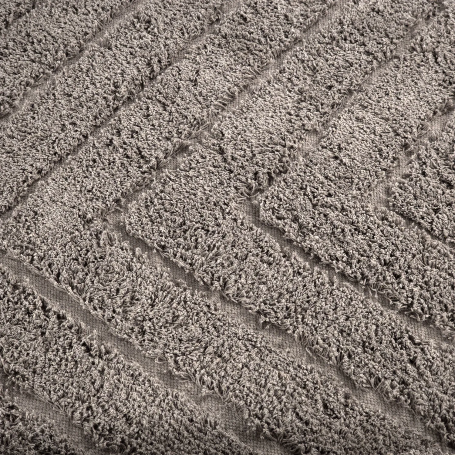 Tapete redondo - Conara Natural Cotton Shaggy (taupe)