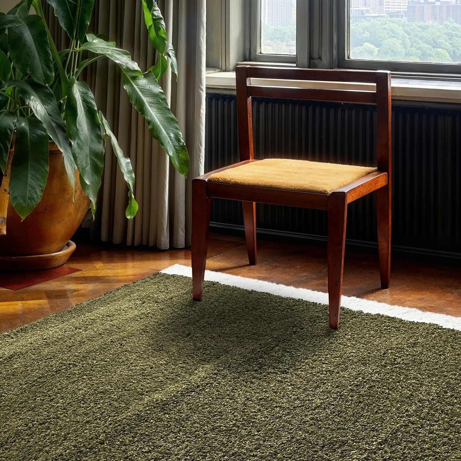 Tapetes felpudos - Conques (verde/branco)