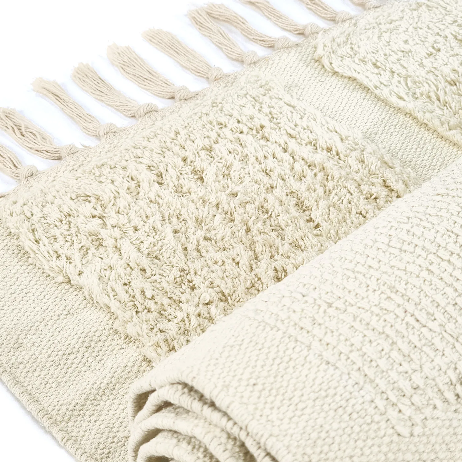 Tapetes felpudos - Cyrus Natural Cotton Shaggy (bege)