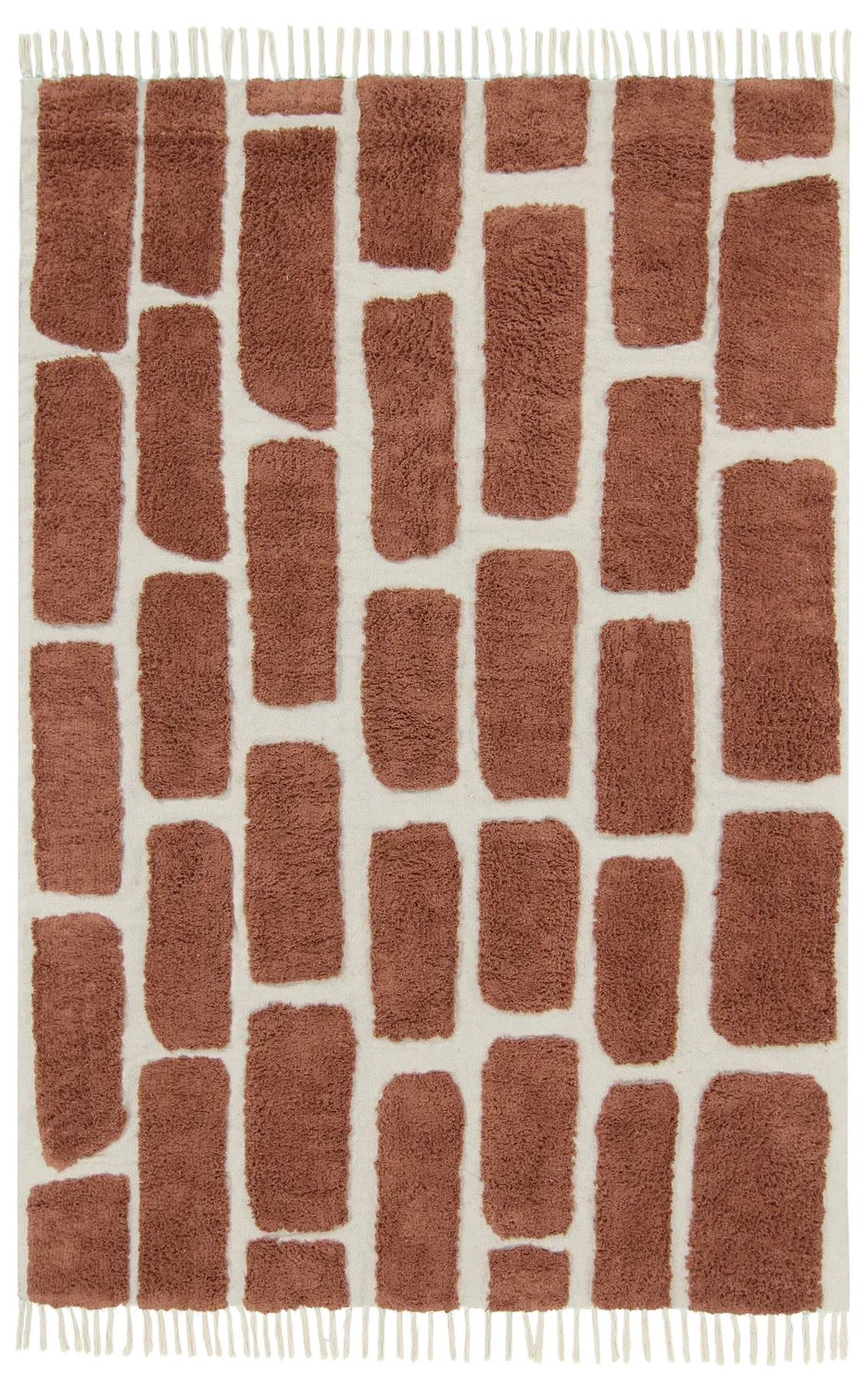 Tapetes felpudos - Cyrus Natural Cotton Shaggy (marrom)