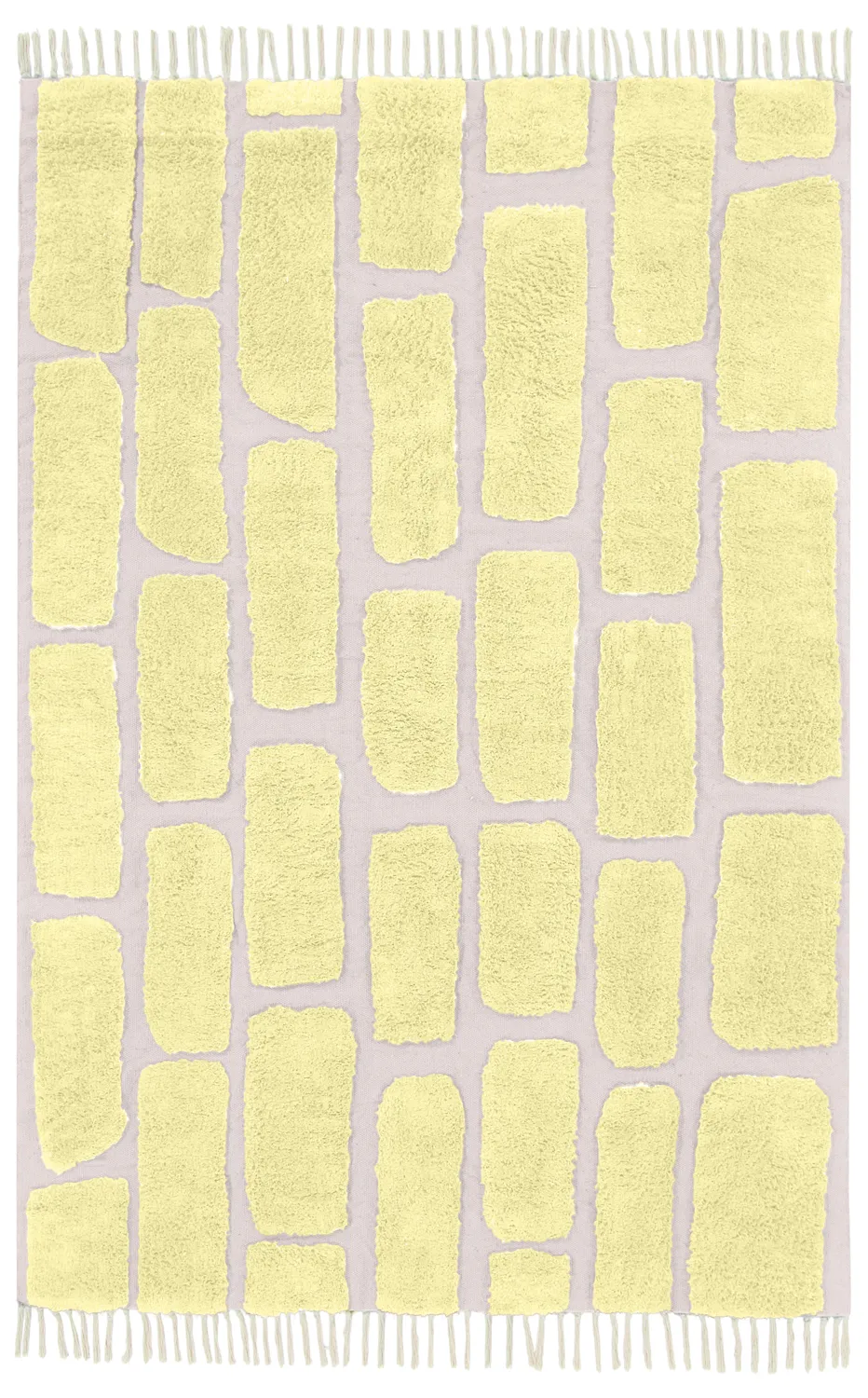 Tapetes felpudos - Cyrus Natural Cotton Shaggy (amarelo)