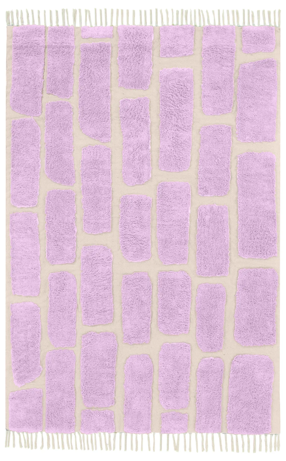 Tapetes felpudos - Cyrus Natural Cotton Shaggy (roxo)