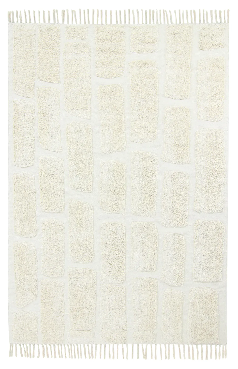 Tapetes felpudos - Cyrus Natural Cotton Shaggy (offwhite)