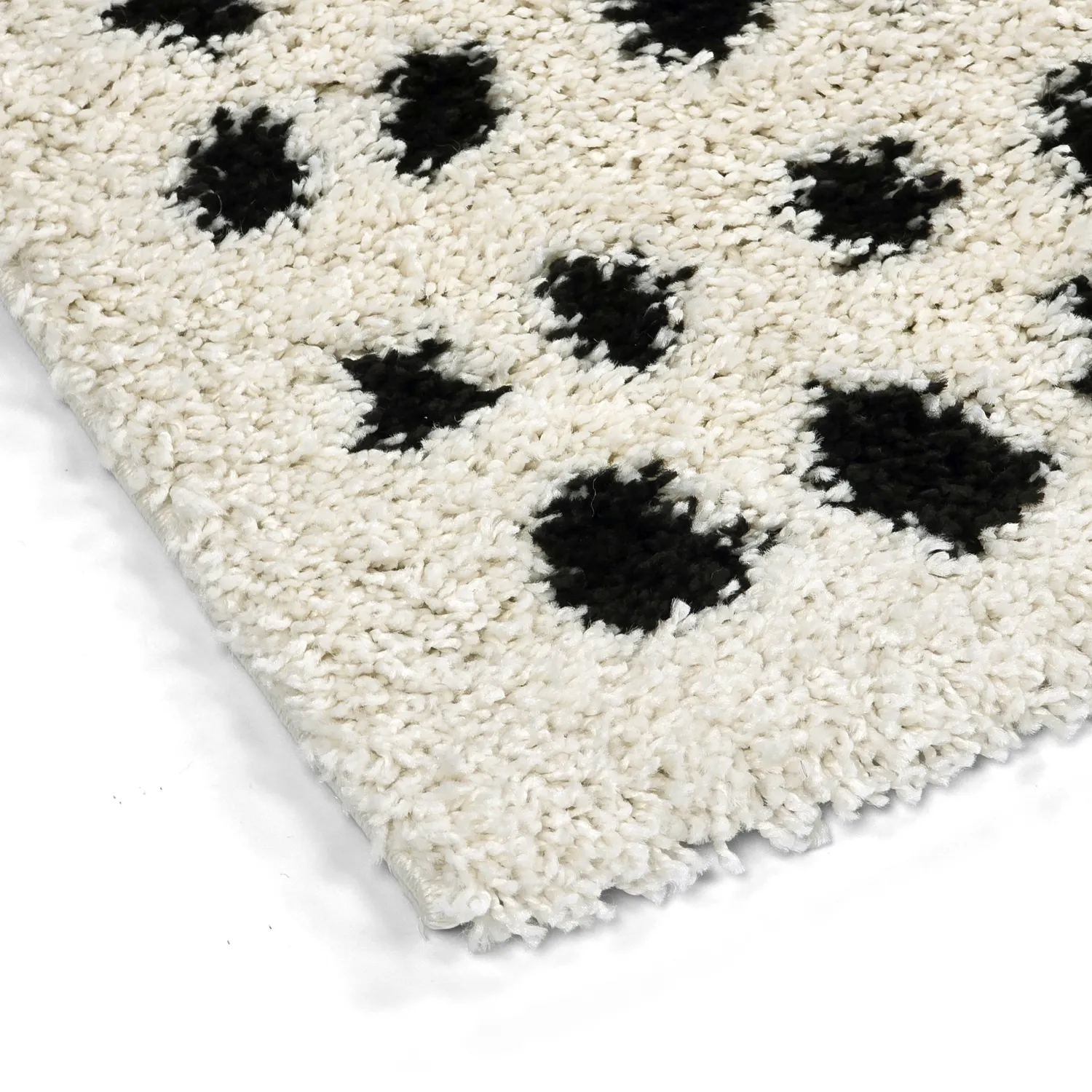 Tapetes felpudos - Dotty (preto/branco)