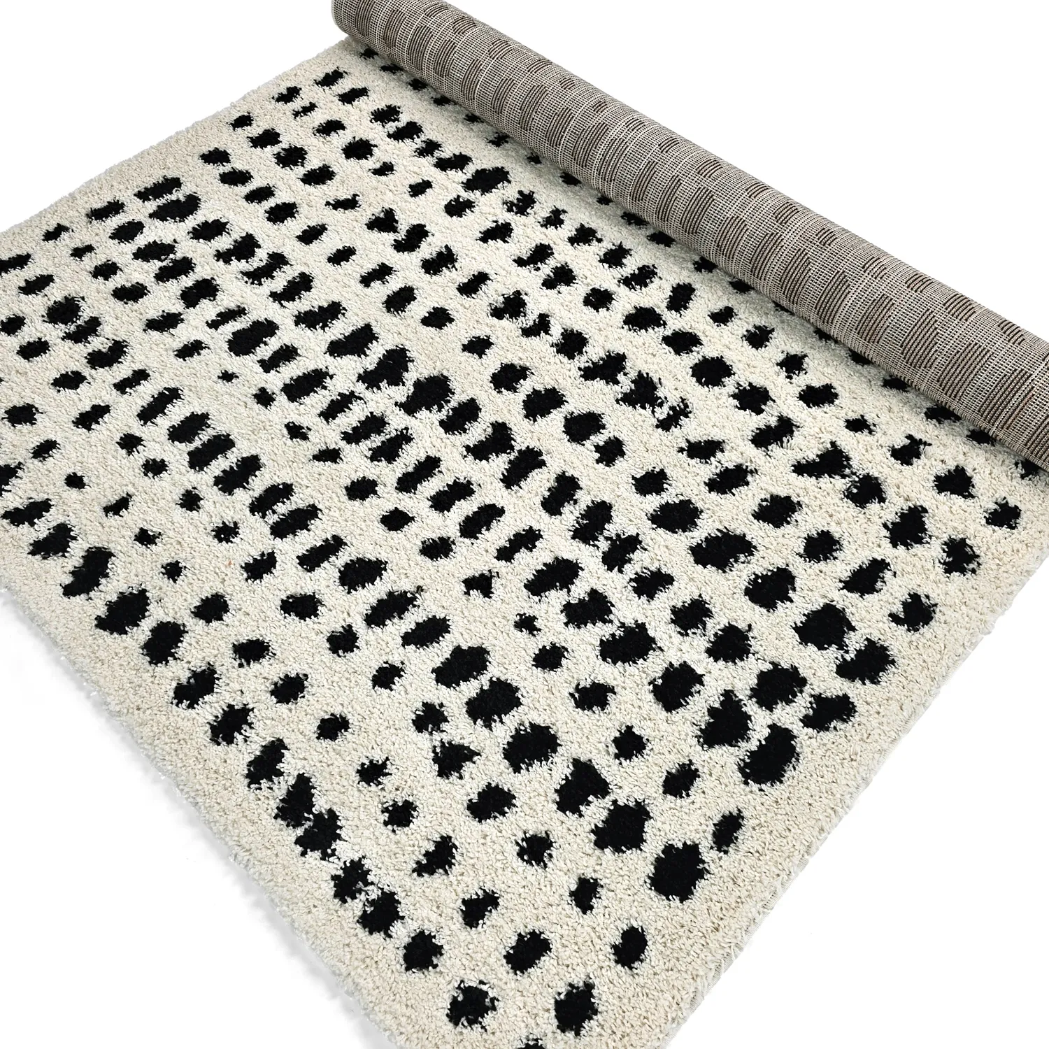 Tapetes felpudos - Dotty (preto/branco)