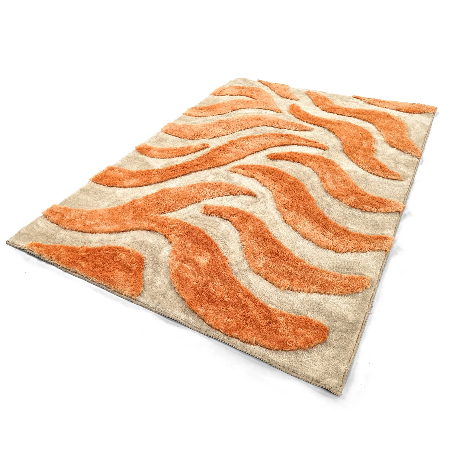 Tapetes felpudos - Fergana (creme/laranja)