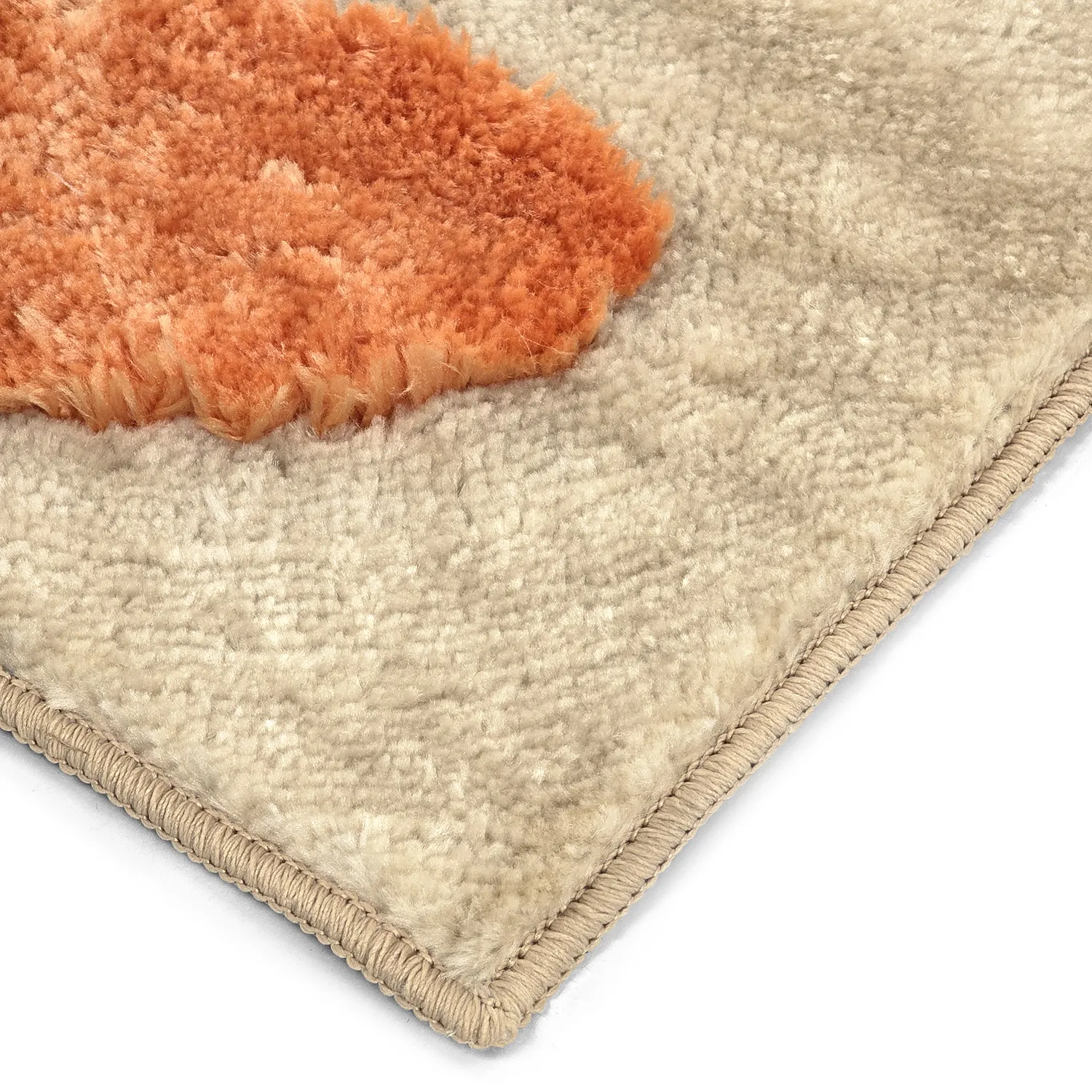 Tapetes felpudos - Fergana (creme/laranja)