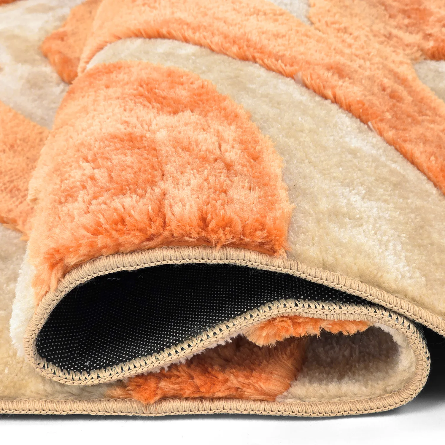 Tapetes felpudos - Fergana (creme/laranja)