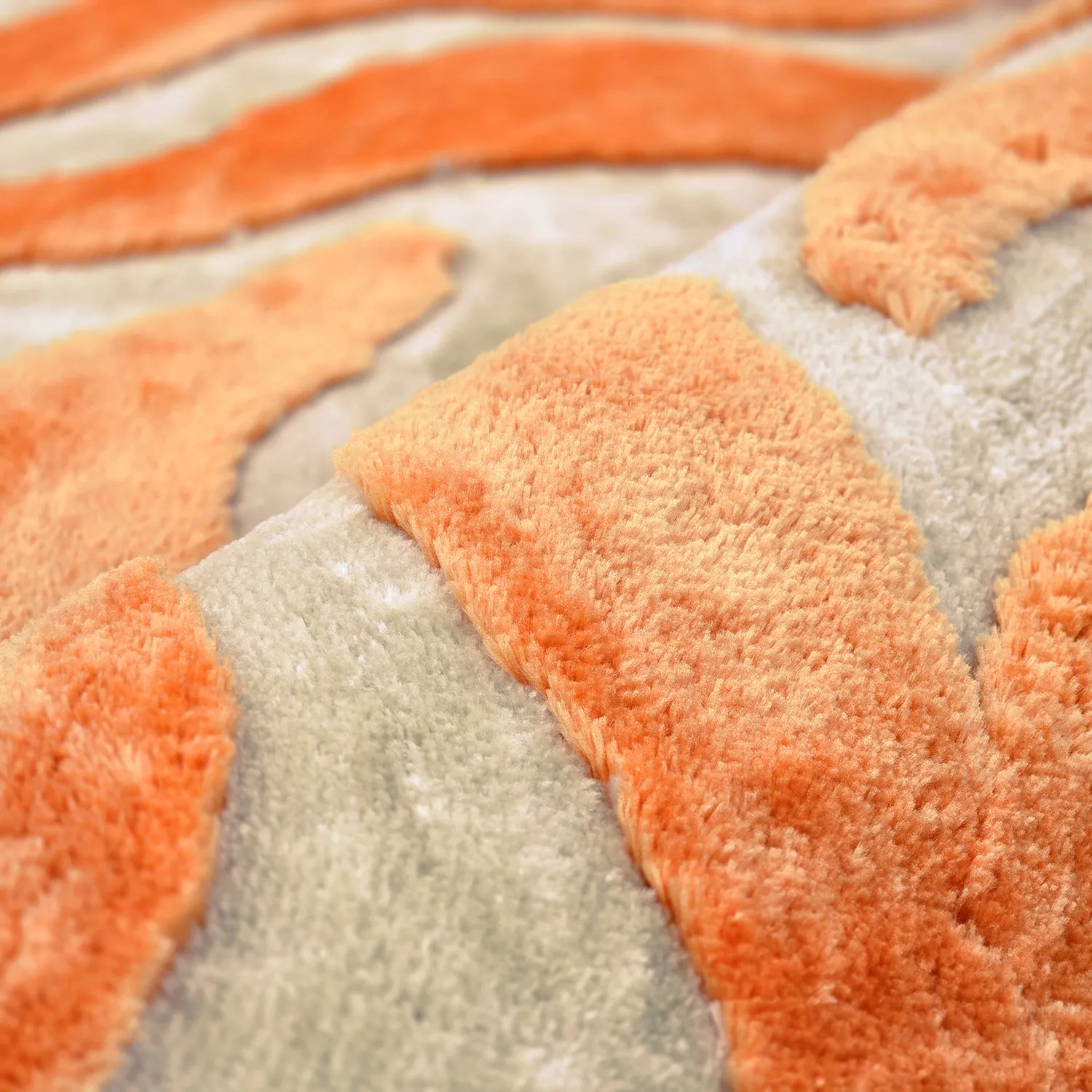 Tapetes felpudos - Fergana (creme/laranja)